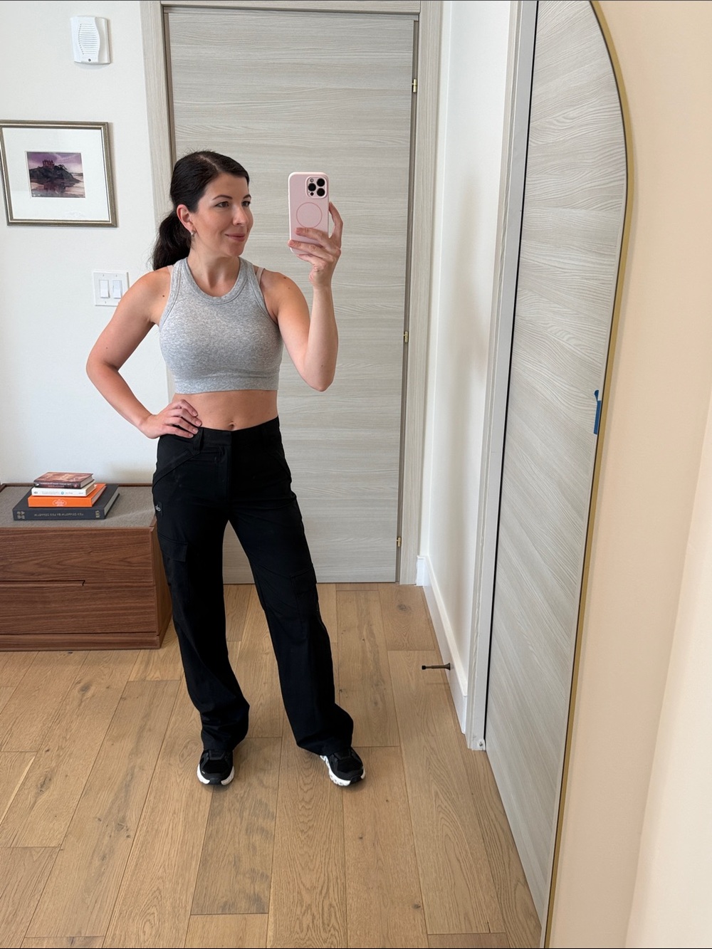 Alo Yoga Black High Waist Cargo Utility Pants Size XS